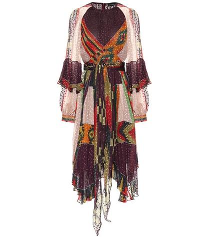 Etro Printed Silk-blend Midi Dress