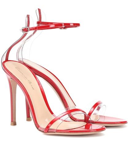 Gianvito Rossi G-string Patent Leather Sandals