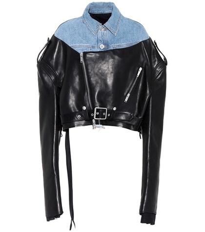 Unravel Leather And Denim Jacket