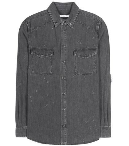Givenchy Distressed Denim Shirt