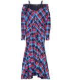 Diane Von Furstenberg Plaid Cotton Dress
