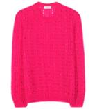 Saint Laurent Embellished Mohair-blend Sweater