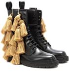 Burberry Aster Tassel Leather Boots