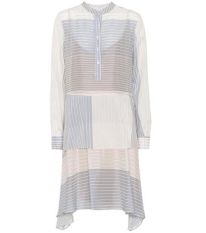 Stella Mccartney Striped Cotton And Silk Dress