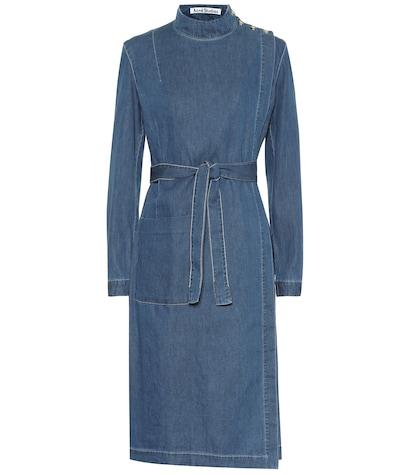 Acne Studios Belted Denim Dress