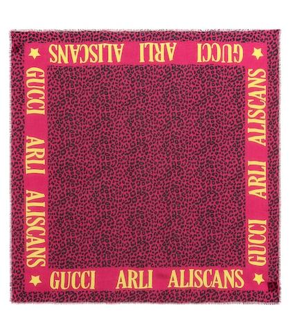 Gucci Printed Modal And Silk Scarf