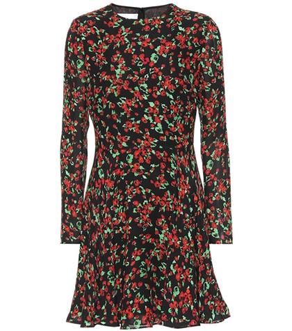 Valentino Floral-printed Silk Minidress