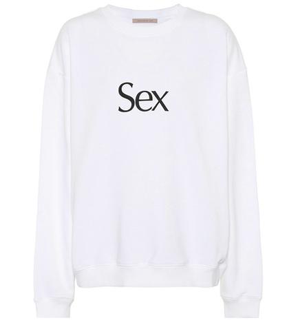 Christopher Kane Printed Cotton Sweatshirt