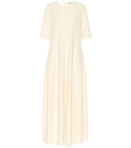 Jil Sander Wool Maxi Dress