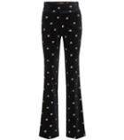 Alexachung Embroidered Velvet Trousers