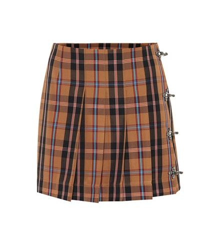 Rokh Plaid Miniskirt