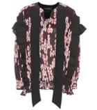 Isabel Marant Willis Floral-printed Pleated Top