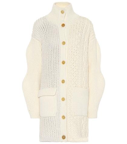 Chlo Cable-knit Wool-blend Cardigan