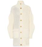 Chlo Cable-knit Wool-blend Cardigan