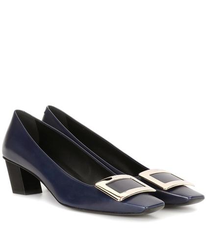 Velvet Belle Vivier Leather Pumps
