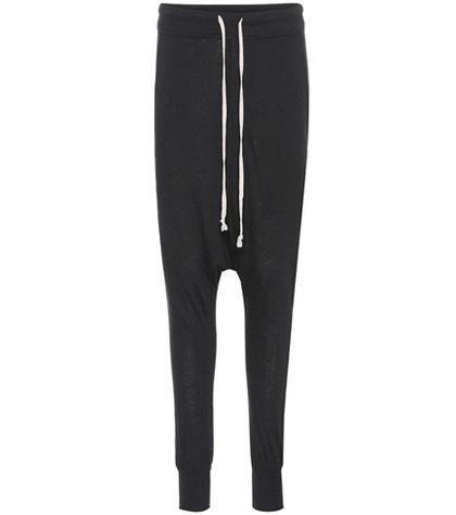 Rick Owens Angora And Wool-blend Trackpants