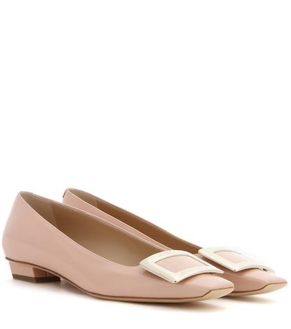 Roger Vivier Belle Vivier Patent Leather Ballet Flats