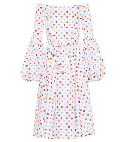 Caroline Constas Gisele Polka-dot Poplin Dress