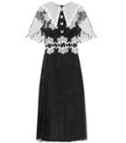Dolce & Gabbana Lace-trimmed Silk-blend Dress