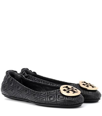 Tory Burch Minnie Quilted Leather Ballet Flats