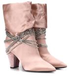 Self-portrait Sadie Satin Ankle Boots