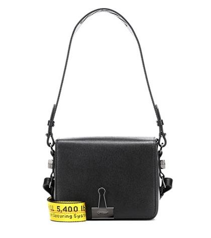 Prada Binder Clip Leather Shoulder Bag