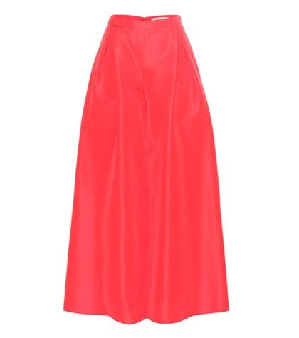 Carolina Herrera Silk-taffeta Wide-leg Trousers