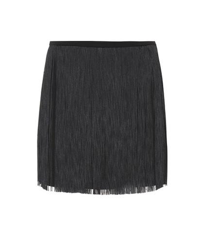 Saint Laurent Fringed Mini Skirt