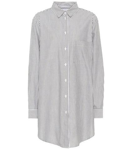 Asceno Boyfriend Striped Cotton Shirt