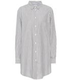 Asceno Boyfriend Striped Cotton Shirt