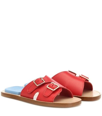 Acne Studios Leather Slides