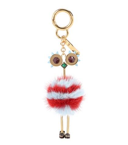 Fendi Fur-embellished Bag Charm