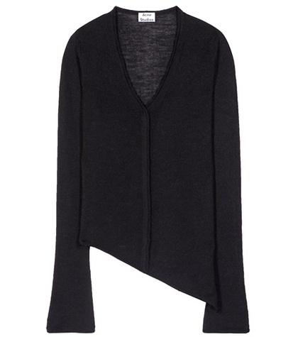 Acne Studios Jaden Asymmetrical Alpaca And Wool Sweater