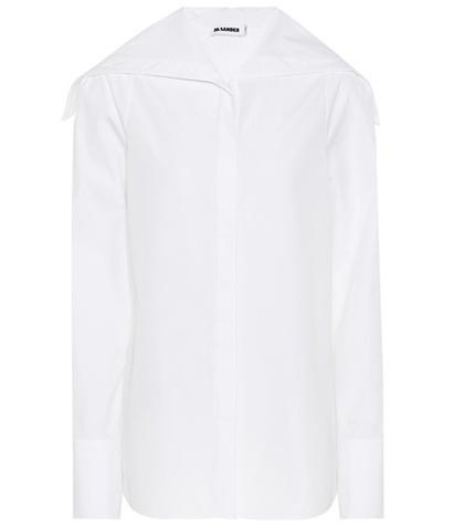 Jil Sander Sailor Collar Cotton Shirt
