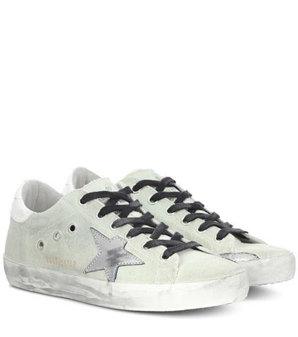 Matthew Adams Dolan Superstar Leather-trimmed Sneakers