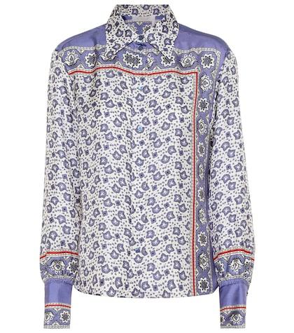 Chlo Bandana-printed Silk Twill Shirt