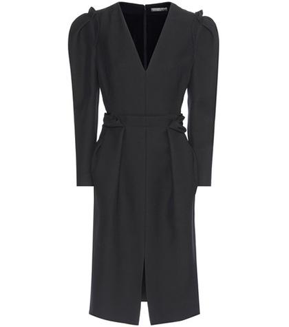 Alexander Mcqueen Wool And Silk Crêpe Dress
