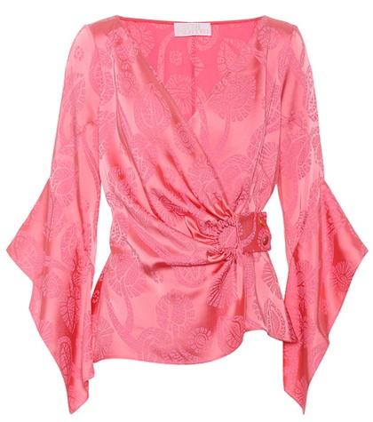 Preen By Thornton Bregazzi Jacquard Wrap Top