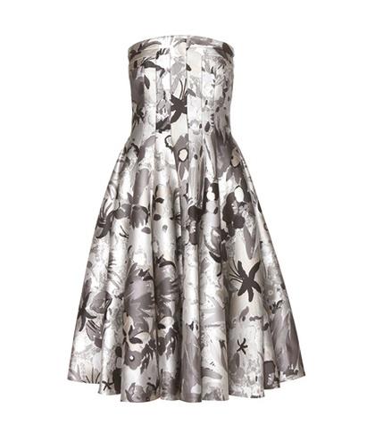 Eytys Strapless Jacquard Dress