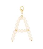 Timeless Pearly Letter A Pearl-embellished Charm