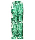 Frame Printed Silk Trousers