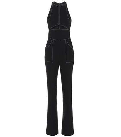 David Koma Wool-blend Crêpe Jumpsuit