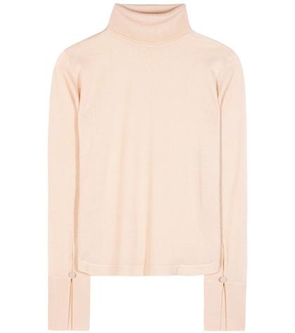 Chlo Wool, Silk And Cashmere Turtleneck Sweater