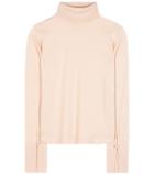 Chlo Wool, Silk And Cashmere Turtleneck Sweater