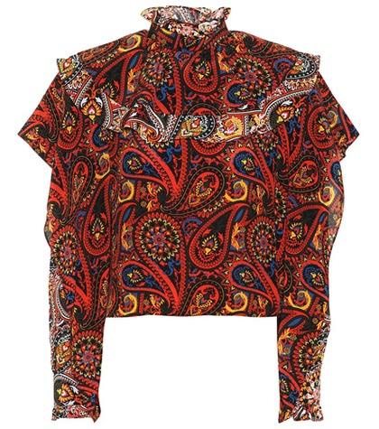 Jw Anderson Paisley-printed Silk Blouse