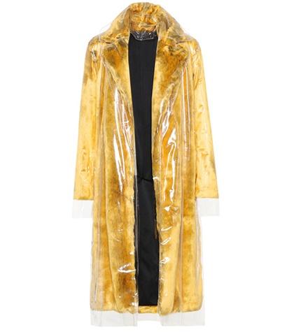 Tom Ford Faux Fur And Pvc Coat