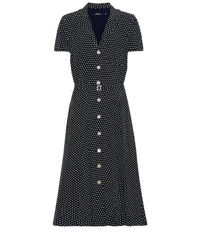 Polo Ralph Lauren Polka-dot Jersey Midi Dress