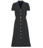 Polo Ralph Lauren Polka-dot Jersey Midi Dress