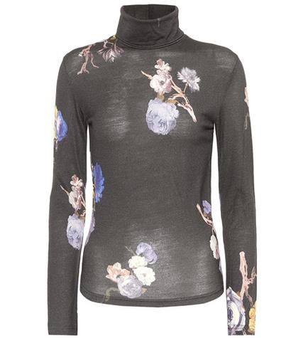 Acne Studios Cleo Floral Wool Top
