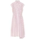Balenciaga Polka-dot Silk Shirt Dress